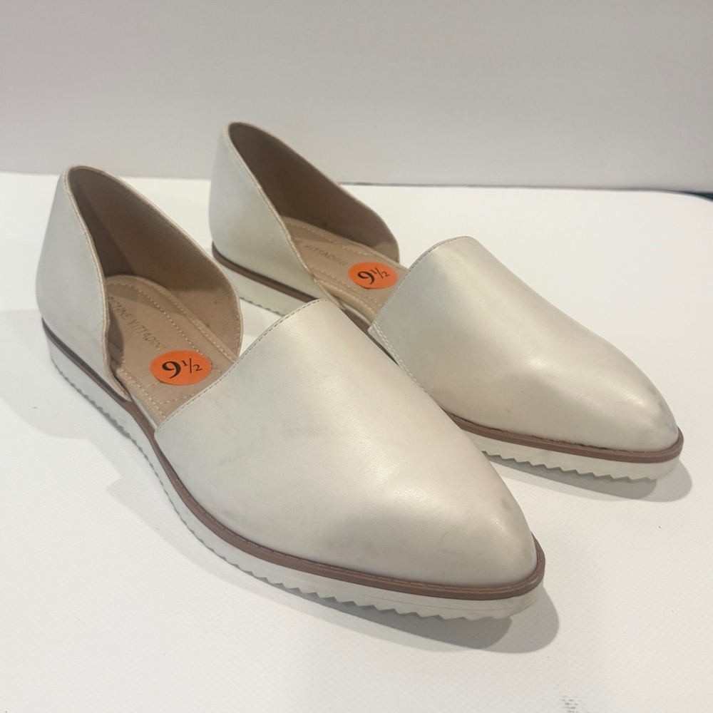 Adrienne Vittadini Cream Women's Flats 9.5